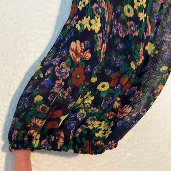 Hayden Bohemian V Neck Lace Studded Waist Floral 3/4 Dress Easter spring - Picture 5 of 5